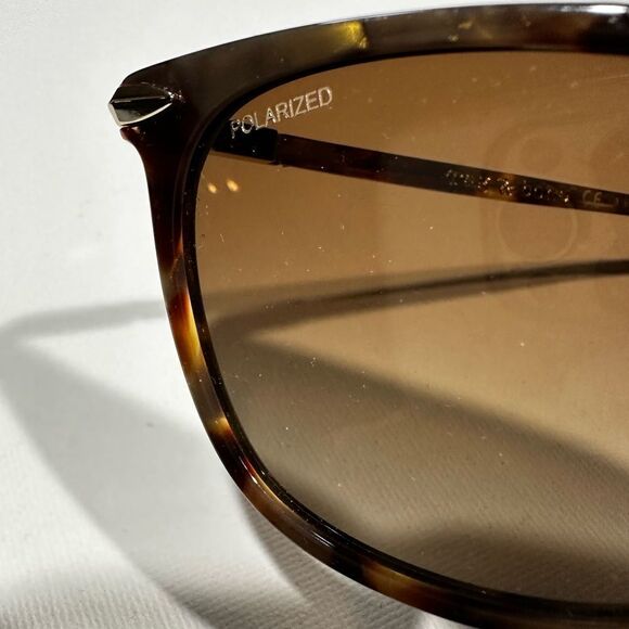 RAG & Bone Polarized Sunglasses RNB1035/ Semi Cat Eye Mocha size 55-17 md-lg NWT - Picture 8 of 12